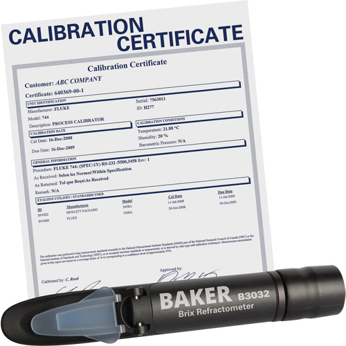 Refractometer with ISO Certificate, Analogue (Sight Glass), Br Pathway Supply LP