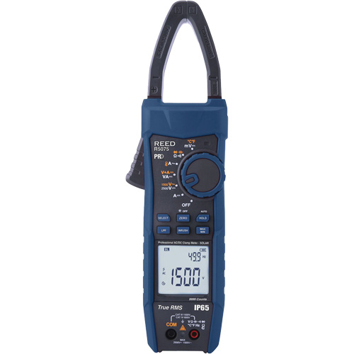 Professional Solar Clamp Meter, AC/DC Voltage, AC/DC Current Pathway Supply LP