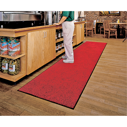 Tapis ColorStar, Essuie-pieds, 3' x 5' x 3/8", Rouge/noir Pathway Supply LP