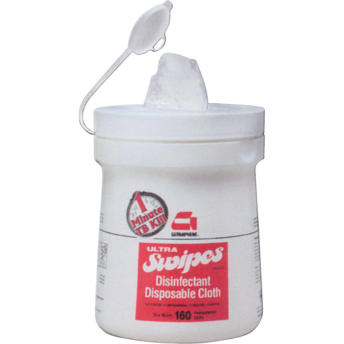 Chiffons d&eacute;sinfectants Ultra, 7" x 6", 160 lingettes Pathway Supply LP