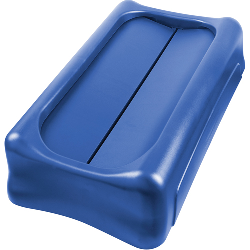 Couvercle pour contenant &agrave; dechets Slim Jim, Couvercle &agrave; battant, Plastique, Convient aux contenants  Pathway Supply LP