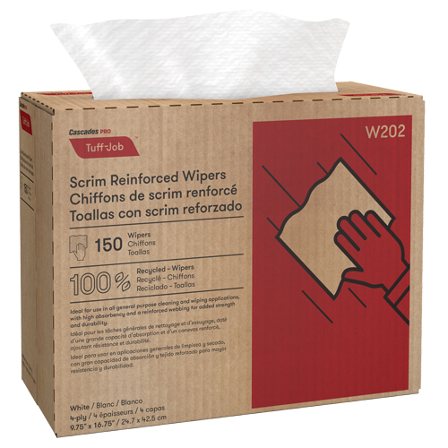 Chiffons renforc&eacute;s de canevas Pro Tuff-Job, Tout usage, 16-3/4" lo x 9-3/4" la Pathway Supply LP