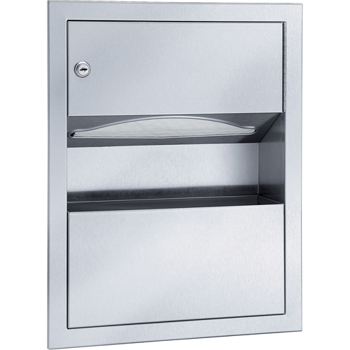 Combinaisons distributeurs d'essuie-mains & poubelle, Manuel, 14" la x 4" p x 28" h Pathway Supply LP