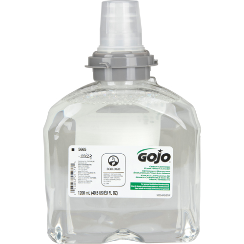 TFX Green Certified Hand Soap, Foam, 1.2 L, Unscented Pathway Supply LP