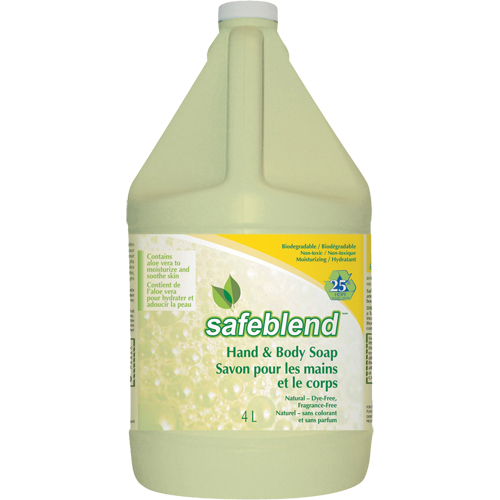 Savon pour les mains et le corps, Liquide, 4 L, Sans parfum Pathway Supply LP