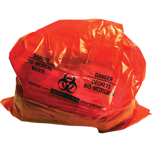 Sure-Guard Bio-Medical Waste Liners, Bio-Hazard, 38" L x 30" W, 2 mil Pathway Supply LP