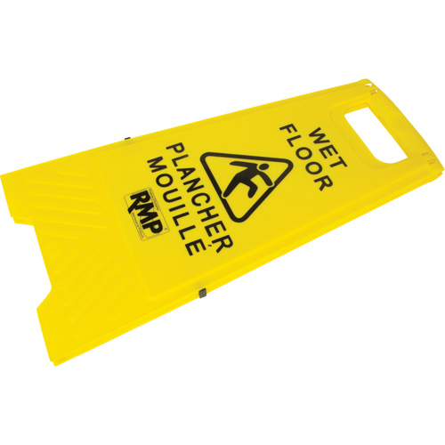 Safety Wet Floor Sign, Bilingual with Pictogram Pathway Supply LP