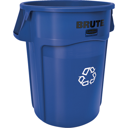 Contenants ronds pour le recyclage BRUTE, Vrac, Plastique, 44 gal. US Pathway Supply LP