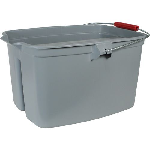 Double Utility Pail, 5 US Gal. (20 qt.) Capacity, Grey Pathway Supply LP
