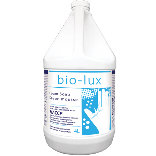 Savon antimicrobien Bio-Lux, Mousse, 4 L, Sans parfum Pathway Supply LP