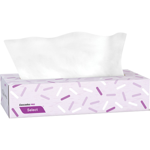 Pro Select Facial Tissue, 2 Ply, 7.3" L x 8.1" W, 100 Sheets/Box Pathway Supply LP