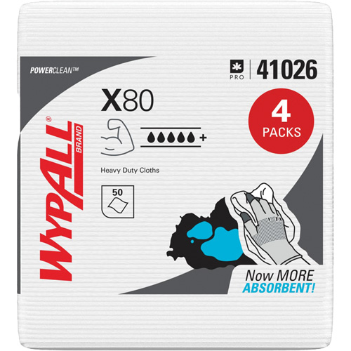 Essuie-tout X80, Robuste, 12-1/2" lo x 12" la Pathway Supply LP