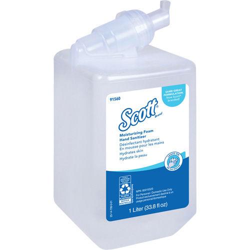 Scott&reg; Pro Moisturizing Foam Hand Sanitizer, 1000 ml, Cartridge Refill, 62% Alcohol Pathway Supply LP