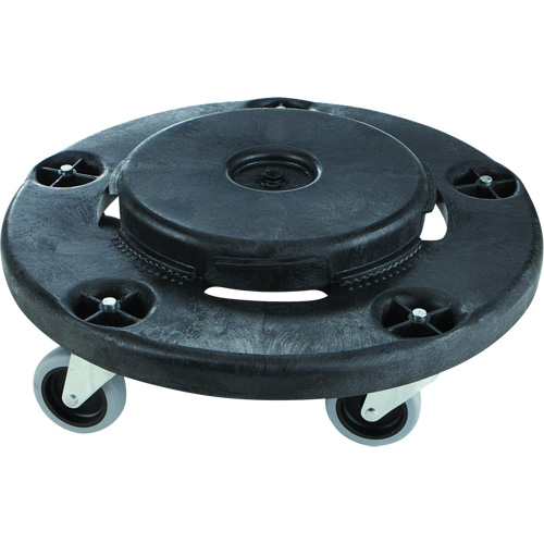 Brute&reg; Quiet Dolly, Polyethylene, Black, Fits: 26-1/2" Dia. Pathway Supply LP
