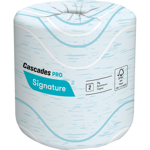 Papier hygi&eacute;nique Pro Signature, 2 Pli, 400 Feuilles/Rouleu, Longueur 133', Blanc Pathway Supply LP