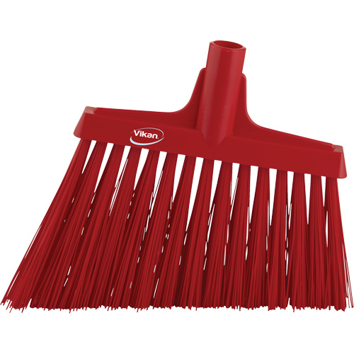 Angle Broom Head, X-Coarse Bristles, 12", Polyester, Red Pathway Supply LP