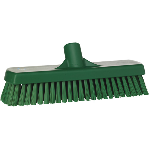 Brosse &agrave; r&eacute;curer pour planchers et murs, Crins Ferme, 12", Polyester, Vert Pathway Supply LP