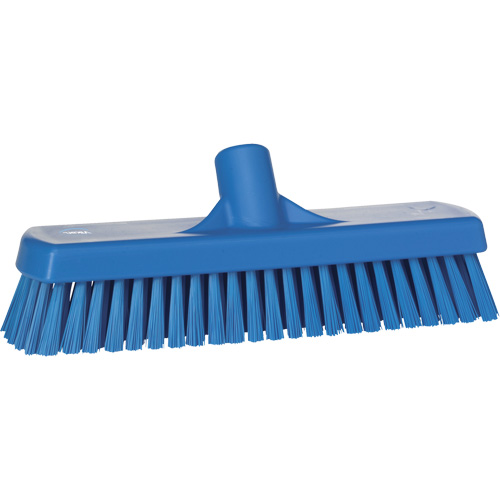 Brosse &agrave; r&eacute;curer pour planchers et murs, Crins Ferme, 12", Polyester, Bleu Pathway Supply LP