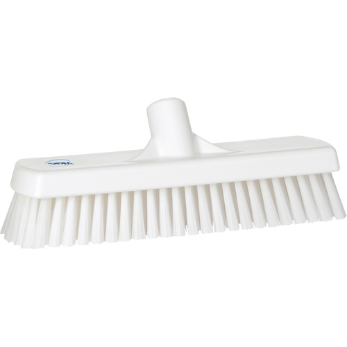 Brosse &agrave; r&eacute;curer pour planchers et murs, Crins Ferme, 12", Polyester, Blanc Pathway Supply LP