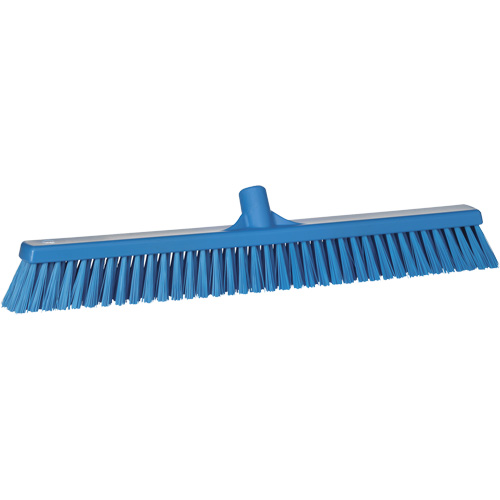 Balai-brosse &agrave; soies combin&eacute;es, Crins Cors&eacute;/Fin, 24", Polyester, Bleu Pathway Supply LP