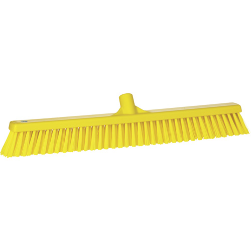 Balai-brosse &agrave; soies combin&eacute;es, Crins Cors&eacute;/Fin, 24", Polyester, Jaune Pathway Supply LP