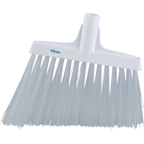 Angle Broom Head, X-Coarse Bristles, 12", Polyester, White Pathway Supply LP