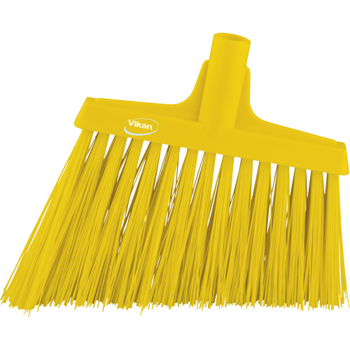 Angle Broom Head, X-Coarse Bristles, 12", Polyester, Yellow Pathway Supply LP