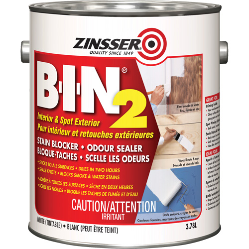Appr&ecirc;t B-I-N 2, Blanc, Tr&egrave;s mat, 3,78 L, Gallon Pathway Supply LP