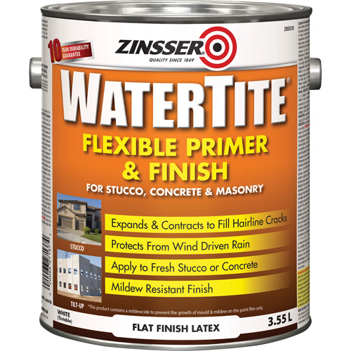 Couche primaire et de finition flexible et r&eacute;sistante aux intemp&eacute;ries Watertite, 3,55 L, Gallon, Blanc Pathway Supply LP