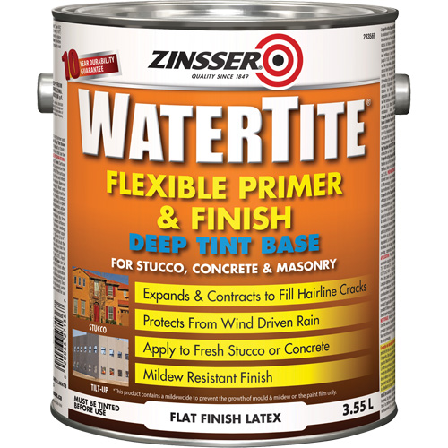 Couche primaire et de finition flexible et r&eacute;sistante aux intemp&eacute;ries Watertite, 3,55 L, Gallon, Base &agrave; ton fonc&eacute; Pathway Supply LP