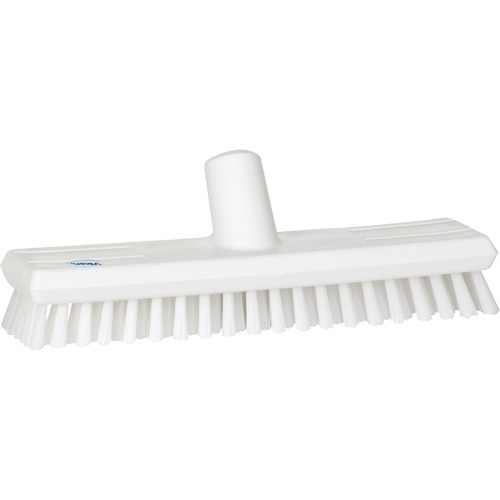 Brosse lave-pont aliment&eacute;e en eau, Crins Extra-ferme, 10-3/4", Polyester, Blanc Pathway Supply LP