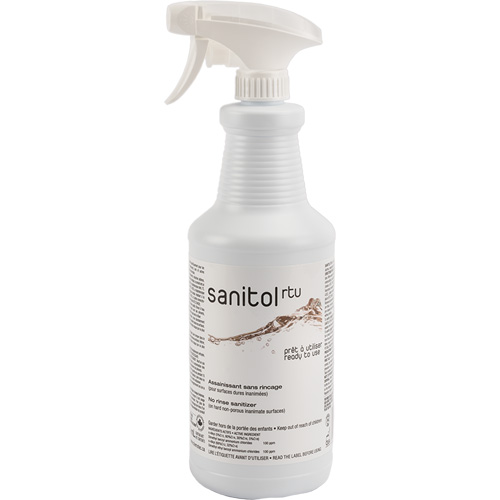 D&eacute;sinfectant et assainissant concentr&eacute; Sanitol, 950 ml, Bouteille &agrave; g&acirc;chette Pathway Supply LP