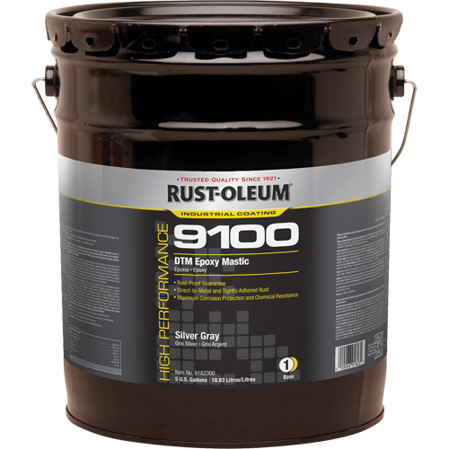 9100 System DTM Epoxy Mastic Base, Silver Grey, 5 gal., Pail Pathway Supply LP