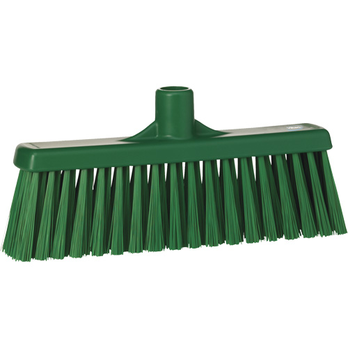 T&ecirc;te de balai droit, Crins Moyen, 12", Polyester, Vert Pathway Supply LP