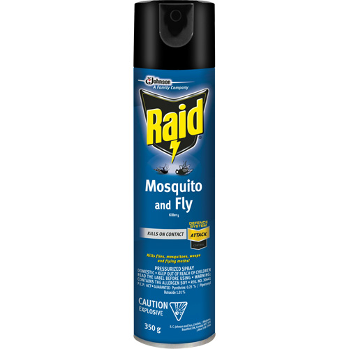 Insecticide contre les moustiques et les mouches Raid, 350 g, &agrave; base de solvant Pathway Supply LP