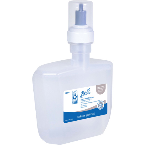 D&eacute;sinfectant en mousse sans alcool pour les mains Essential de Scott, 1200 ml, Cartouche de recharge, 0% alcool Pathway Supply LP