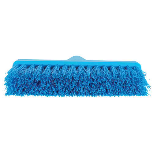 Balai oblique ColorCore, Crins Moyen, 10", Polypropyl&egrave;ne, Bleu Pathway Supply LP
