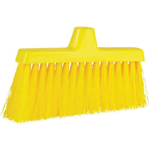 ColorCore Angle Head Broom, Medium Bristles, 10", Polypropylene, Yellow Pathway Supply LP