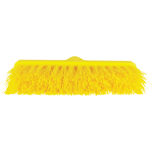 ColorCore Angle Head Broom, Medium Bristles, 10", Polypropylene, Yellow Pathway Supply LP