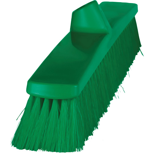ColorCore Push Broom, Fine Bristles, 24", Polypropylene, Green Pathway Supply LP
