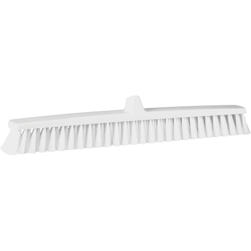 ColorCore Push Broom, Fine Bristles, 24", Polypropylene, White Pathway Supply LP
