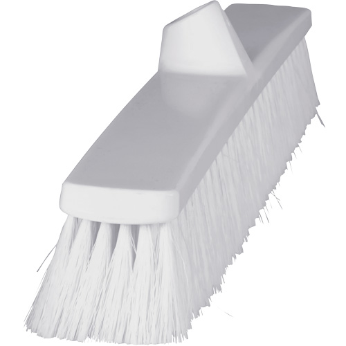 ColorCore Push Broom, Fine Bristles, 24", Polypropylene, White Pathway Supply LP