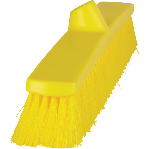 ColorCore Push Broom, Fine Bristles, 24", Polypropylene, Yellow Pathway Supply LP