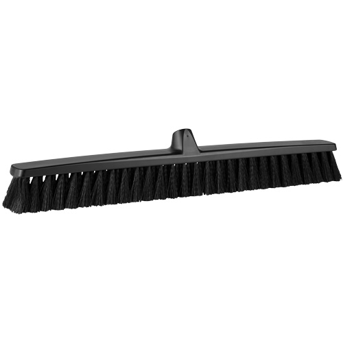 ColorCore Push Broom, Fine Bristles, 24", Polypropylene, Black Pathway Supply LP