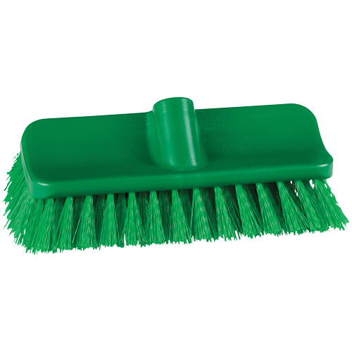 Brosse &agrave; angle double ColorCore pour surfaces hautes et basses, Soies Ferme, Longueur de 10", Vert Pathway Supply LP