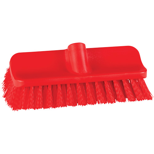 Brosse &agrave; angle double ColorCore pour surfaces hautes et basses, Soies Ferme, Longueur de 10", Rouge Pathway Supply LP