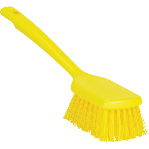 Brosse &agrave; manche court ColorCore, Soies Ferme, Longueur de 12", Jaune Pathway Supply LP