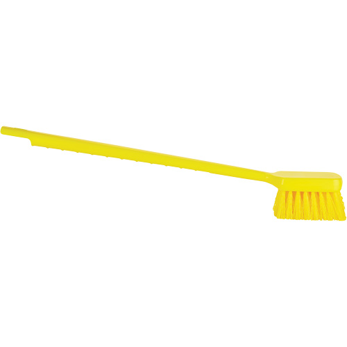 Brosse &agrave; manche long ColorCore, Soies Ferme, Longueur de 20", Jaune Pathway Supply LP