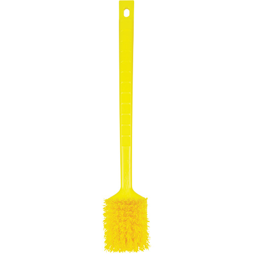 Brosse &agrave; manche long ColorCore, Soies Ferme, Longueur de 20", Jaune Pathway Supply LP