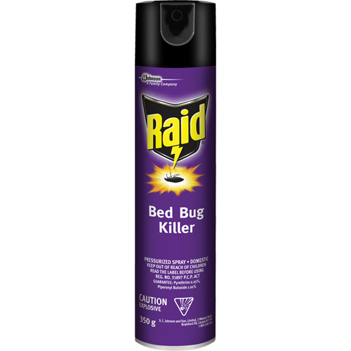 Insecticide pour punaises de lit Raid, 350 g, Canette a&eacute;rosol, &agrave; base de solvant Pathway Supply LP